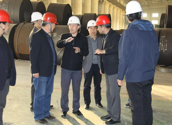 The inspection and supervision team for the establishment of a water-saving city in Cangzhou City visited our company for guidance and inspection